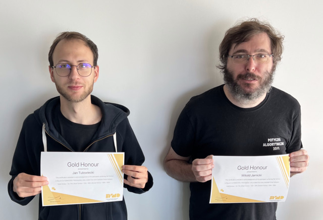 Witold and Jan with their Gold Honours